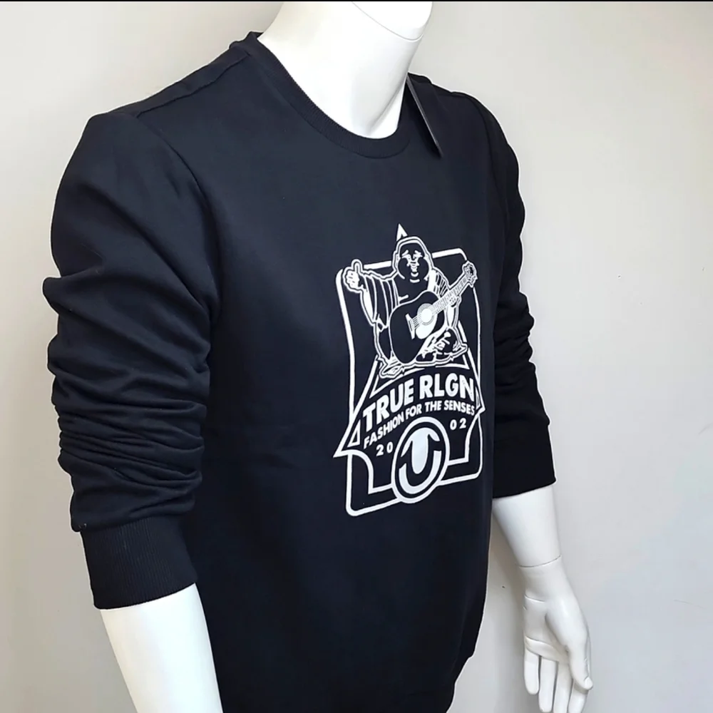TRUE RELIGION BLACK SWEATSHIRT UNISEX